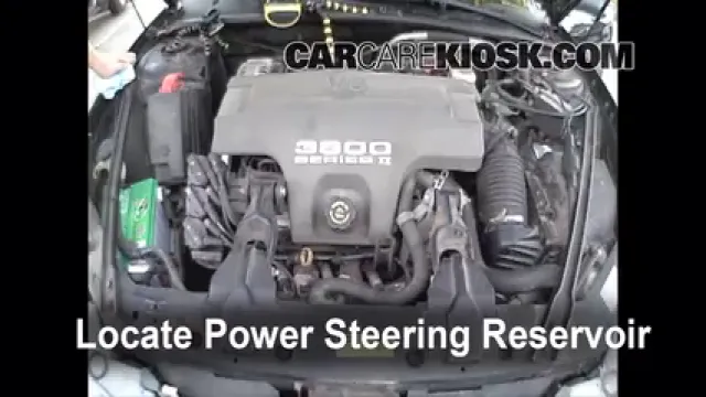 1998 Oldsmobile Intrigue GL 3.8L V6 Power Steering Fluid Check Fluid Level